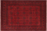 handmade Tribal Biljik Khal Mohammadi Red Black Hand Knotted RECTANGLE 100% WOOL area rug