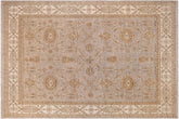 handmade Traditional Kafkaz Gray Ivory Hand Knotted RECTANGLE 100% WOOL area rug 9x12