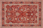 handmade Traditional Kafkaz Rust Blue Hand Knotted RECTANGLE 100% WOOL area rug 9x12
