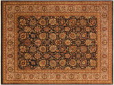 handmade Traditional Design Brown Tan Hand Knotted RECTANGLE 100% WOOL area rug 8x10