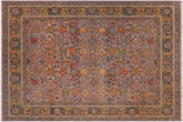 handmade Traditional Design Gray Green Hand Knotted RECTANGLE 100% WOOL area rug 8' x 10'