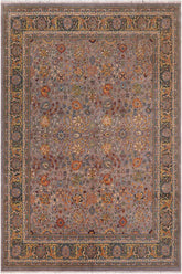 handmade Traditional Design Gray Green Hand Knotted RECTANGLE 100% WOOL area rug 8'X10'