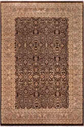 handmade Traditional Tabriz Brown Tan Hand Knotted RECTANGLE 100% WOOL area rug 8'X10'