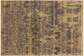 handmade Modern Kafkaz Gray Blue Hand Knotted RECTANGLE 100% WOOL area rug 4' x 6'