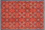 Oriental Ziegler Roland Rust/Blue Wool Rug - 8'1