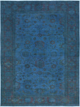 A09912,1111"x17 2",Over Dyed ,12x17,Blue,BLUE,Hand-knotted ,Pakistan ,100% Wool ,Rectangle ,652671180354