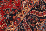 handmade Transitional Kafkaz Red Blue Hand Knotted RECTANGLE 100% WOOL area rug 8 x 10