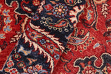 handmade Transitional Kafkaz Red Blue Hand Knotted RECTANGLE 100% WOOL area rug 8 x 10