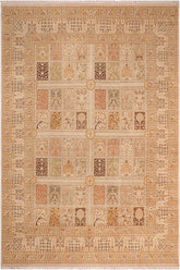 handmade Traditional Design Gold Brown Hand Knotted RECTANGLE 100% WOOL area rug 8'X10'