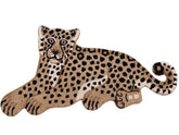 handmade Contemporary Leopard Tan Black Hand Tufted 100% WOOL area rug 2'X3'