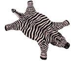 handmade Contemporary Zebra Ivory Black Hand Tufted 100% WOOL area rug 3'X5'