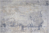 handmade Modern Abstract Gray Blue Machine Made RECTANGLE POLYESTER area rug 9x12
