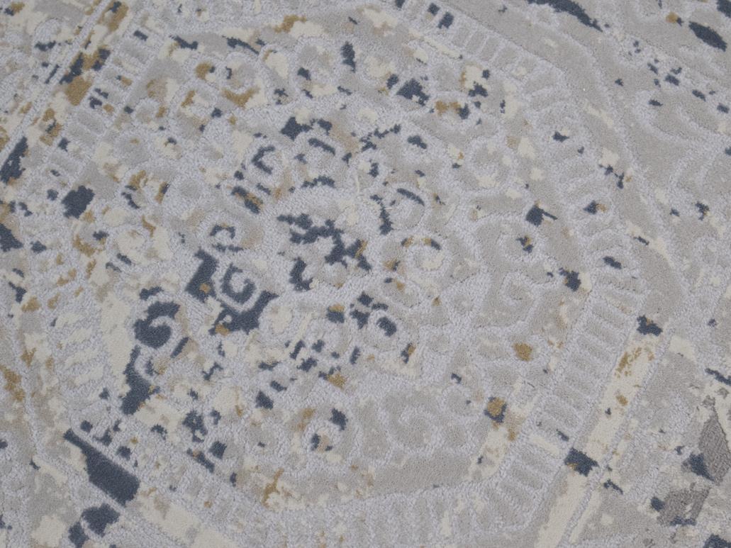 handmade Modern Abstract Gray Blue Machine Made RECTANGLE POLYESTER area rug 9x12