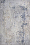 handmade Modern Abstract Gray Blue Machine Made RECTANGLE POLYESTER area rug 9x12