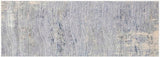 handmade Modern Abstract Gray Blue Machine Made RECTANGLE POLYESTER area rug 9x12