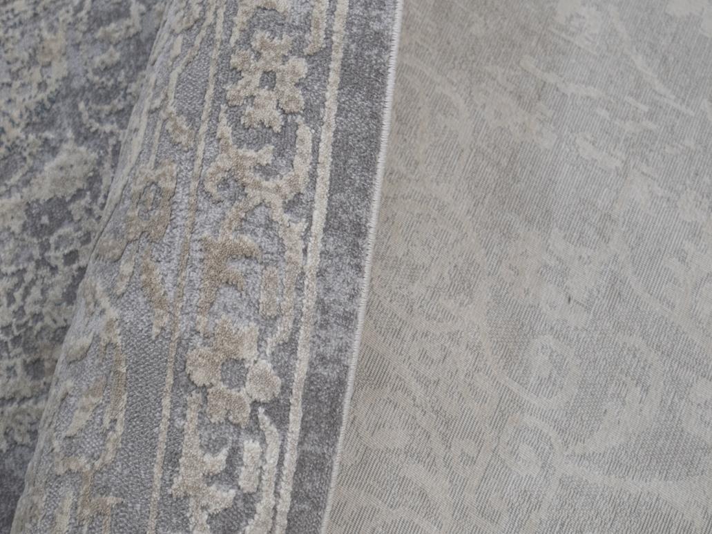 handmade Transitional Vintage Gray Beige Machine Made RECTANGLE POLYESTER area rug 9x12