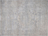 handmade Transitional Vintage Gray Beige Machine Made RECTANGLE POLYESTER area rug 9x12