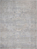 handmade Transitional Vintage Gray Beige Machine Made RECTANGLE POLYESTER area rug 9x12