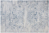 handmade Modern Vintage Beige Blue Machine Made RECTANGLE POLYESTER area rug 9x12