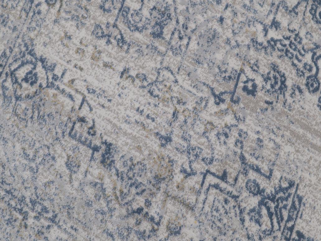 handmade Modern Vintage Beige Blue Machine Made RECTANGLE POLYESTER area rug 9x12