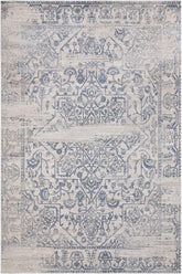 handmade Transitional Vintage Beige Blue Machine Made RECTANGLE POLYESTER area rug 9x12