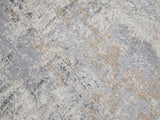 handmade Modern Abstract Grey Beige Machine Made RECTANGLE POLYESTER area rug 5x8