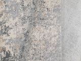 handmade Modern Abstract Grey Beige Machine Made RECTANGLE POLYESTER area rug 5x8