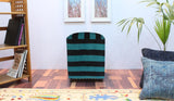 handmade  Ottoman Blue Black HandmadeRECTANGLE 100% WOOL area rug