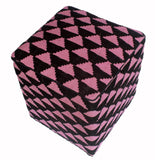 handmade Ottoman Black Pink HandmadeRECTANGLE 100% WOOL area rug