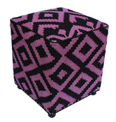 handmade Ottoman Black Purple HandmadeRECTANGLE 100% WOOL area rug