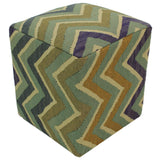 Shabby Chic Harmon Handmade Kilim Upholstered Ottoman