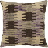 handmade Traditional Pillow Purple Gray Hand-made SQUARE 100% WOOL kilim throw pillow
