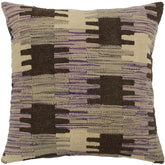handmade Traditional Pillow Purple Gray Hand-made SQUARE 100% WOOL kilim throw pillow