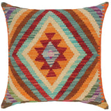 Shabby Chic Turkish Alicia Hand Woven Kilim Throw Pillow