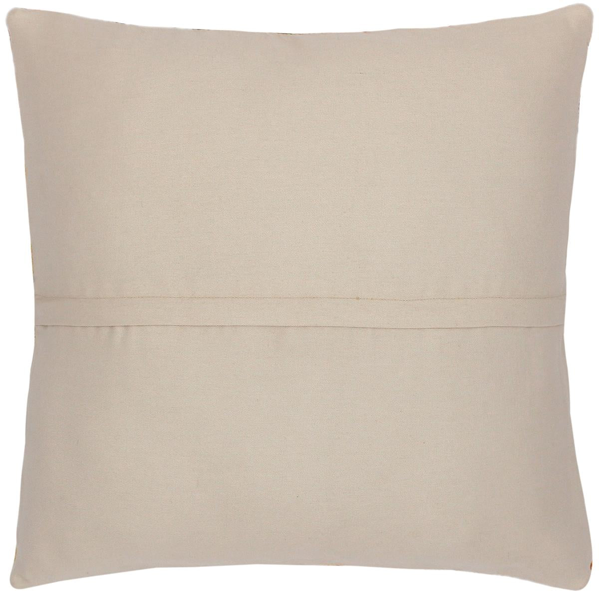 handmade Traditional Pillow Rust Gold Hand-Woven SQUARE 100% WOOL kilim throw pillow