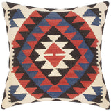 Bohemian Turkish Virgilio Hand Woven Kilim Throw Pillow