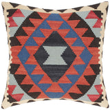 Tribal Turkish Kaylene Hand Woven Kilim Throw Pillow