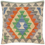 Southwestern Turkish Simonne Hand Woven Kilim Throw Pillow