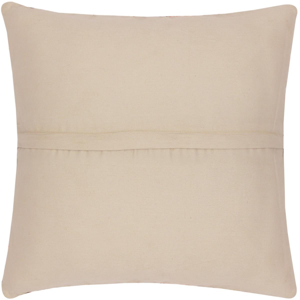 handmade Traditional Pillow Rust Blue Hand-Woven SQUARE 100% WOOL kilim throw pillow