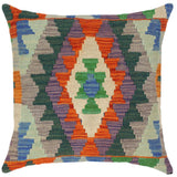 Southwestern Turkish Alejandr Hand Woven Kilim Throw Pillow