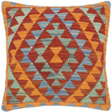 Bohemian Turkish Pamila Hand Woven Kilim Throw Pillow
