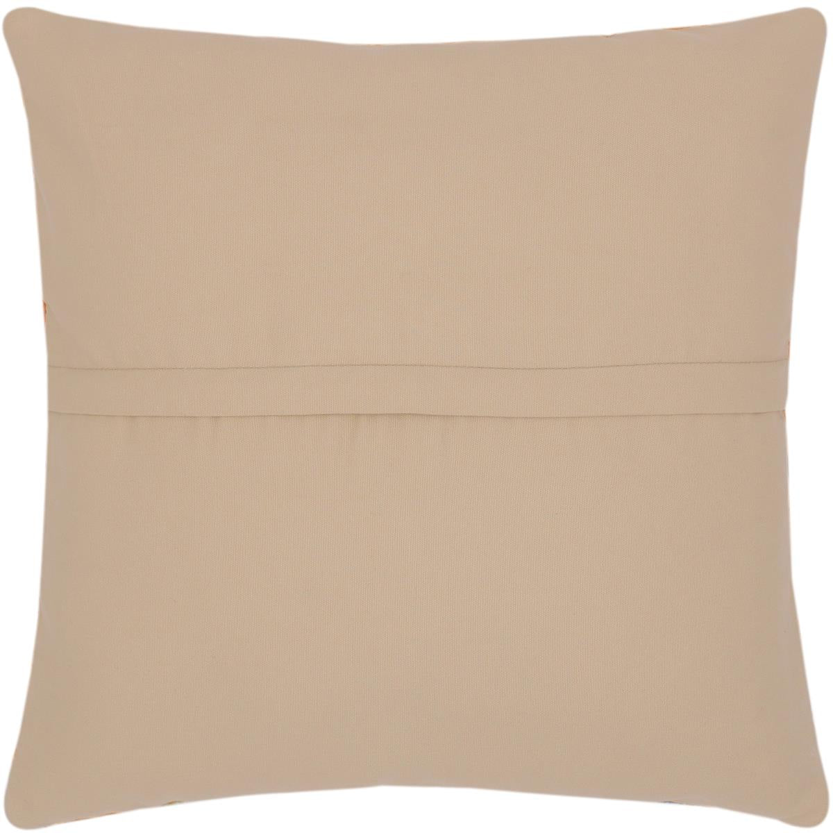 handmade Traditional Pillow Gold Blue Hand-Woven SQUARE 100% WOOL area rug