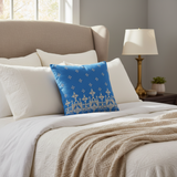 Embroidered Modern Velia Cotton Pillow