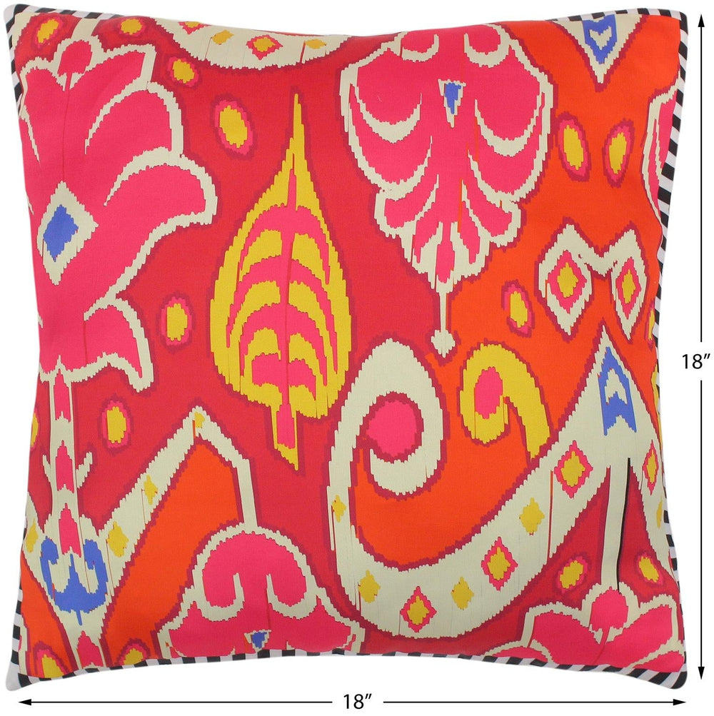 handmade Turkish Throw Pillow Pink Beige SQUARE handmade Silk Throw Pillow