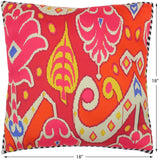handmade Turkish Throw Pillow Pink Beige SQUARE handmade Silk Throw Pillow