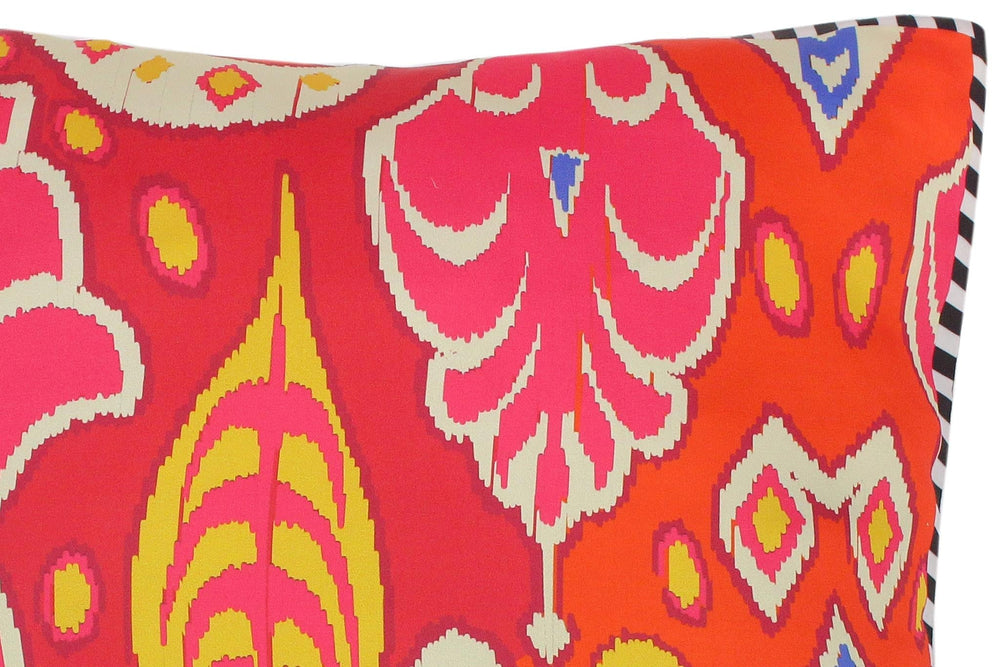 handmade Turkish Throw Pillow Pink Beige SQUARE handmade Silk Throw Pillow