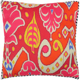 handmade Turkish Throw Pillow Pink Beige SQUARE handmade Silk Throw Pillow