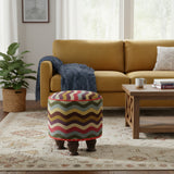 handmade Blue Beige Hand-made ROUND