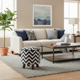 handmade Ivory Black Hand-made ROUND VELVET area rug