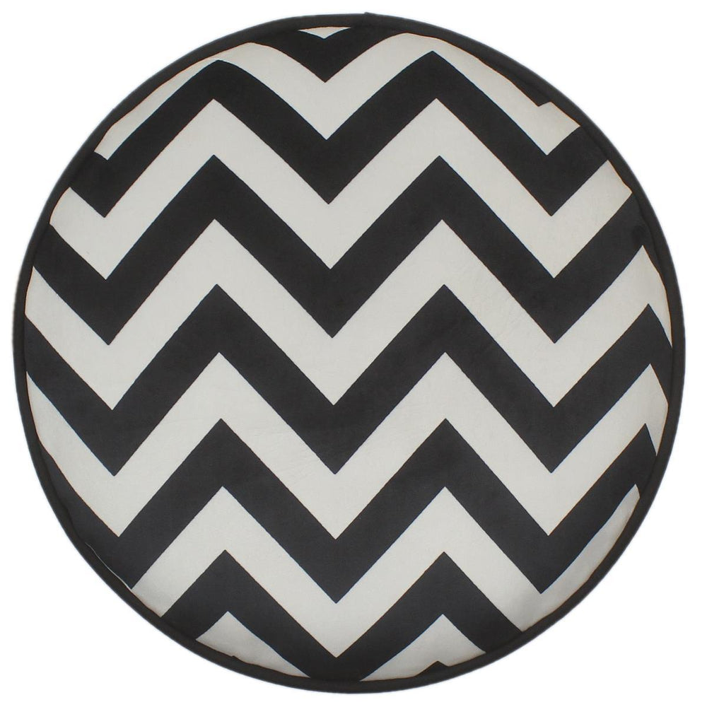 handmade Ivory Black Hand-made ROUND VELVET area rug